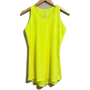 Danskin Neon Yellow Tank Top Small